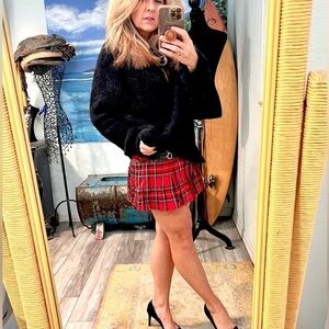 ❤️Royal Bones,Daang by Tripp NYC Red Plaid, Hardware in Perfect Condition! CUTE